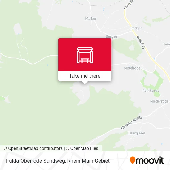 Карта Fulda-Oberrode Sandweg