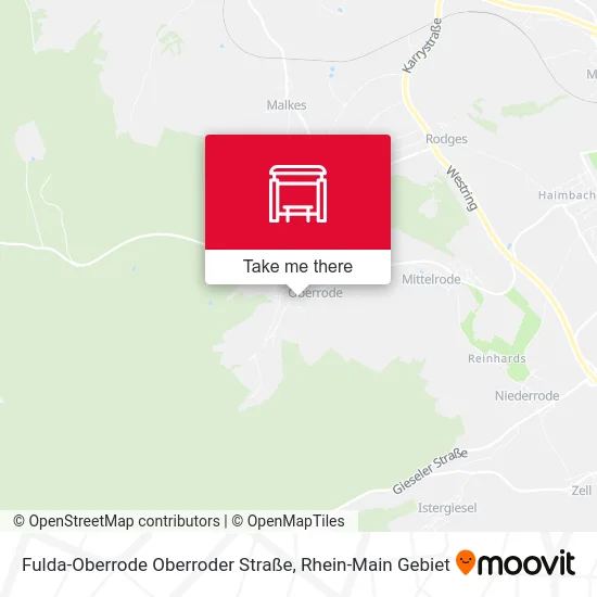 Карта Fulda-Oberrode Oberroder Straße