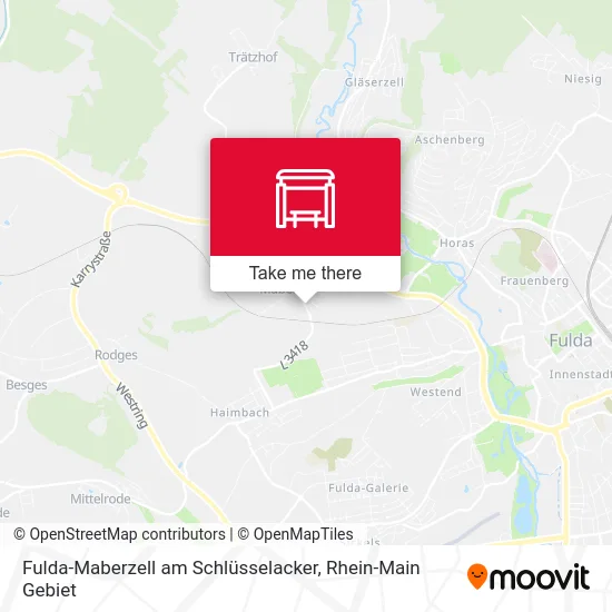 Карта Fulda-Maberzell am Schlüsselacker