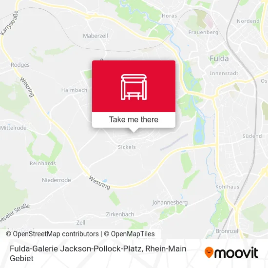 Карта Fulda-Galerie Jackson-Pollock-Platz