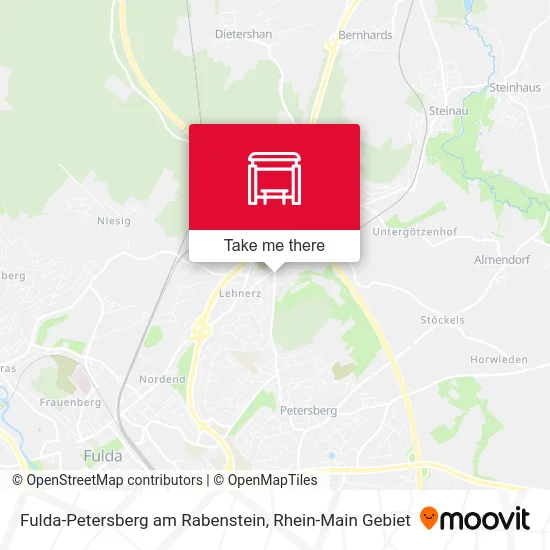 Карта Fulda-Petersberg am Rabenstein