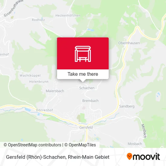 Карта Gersfeld (Rhön)-Schachen