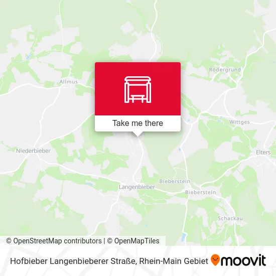 Карта Hofbieber Langenbieberer Straße