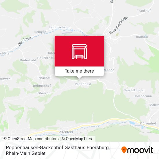 Poppenhausen-Gackenhof Gasthaus Ebersburg map