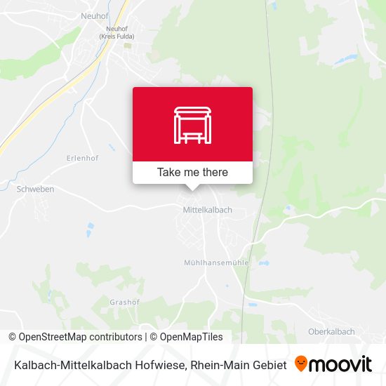 Kalbach-Mittelkalbach Hofwiese map