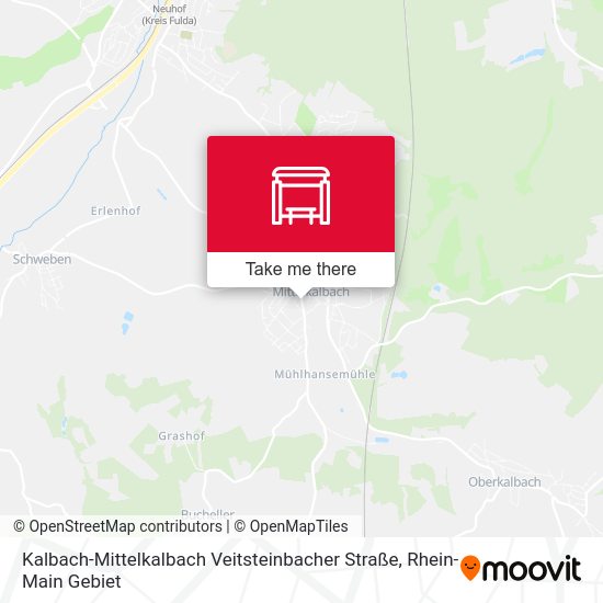 Kalbach-Mittelkalbach Veitsteinbacher Straße map