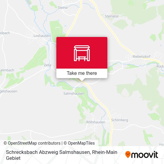Schrecksbach Abzweig Salmshausen map