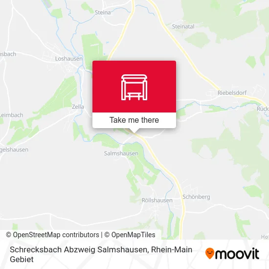 Карта Schrecksbach Abzweig Salmshausen