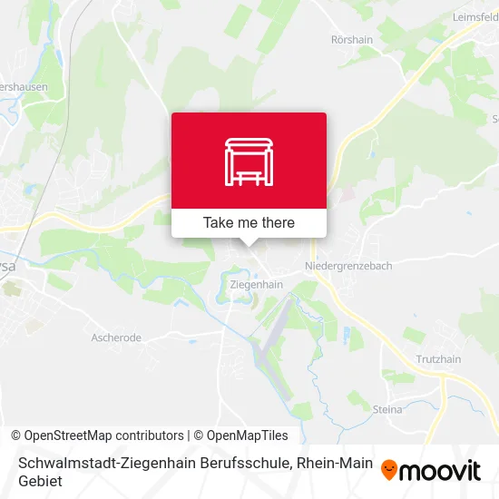 Карта Schwalmstadt-Ziegenhain Berufsschule