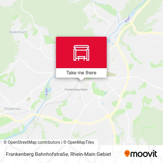 Карта Frankenberg Bahnhofstraße