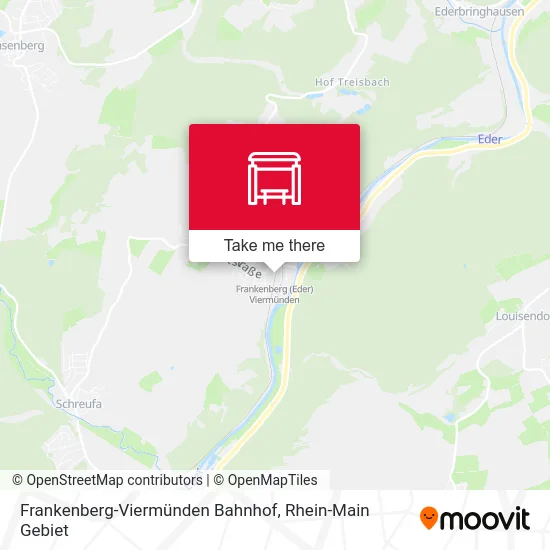 Карта Frankenberg-Viermünden Bahnhof