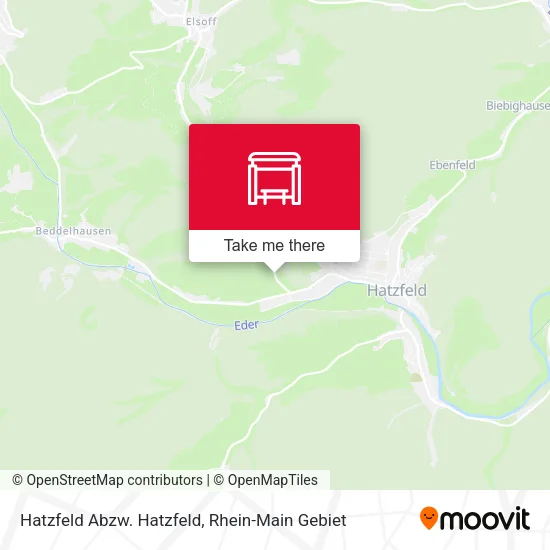 Карта Hatzfeld Abzw. Hatzfeld
