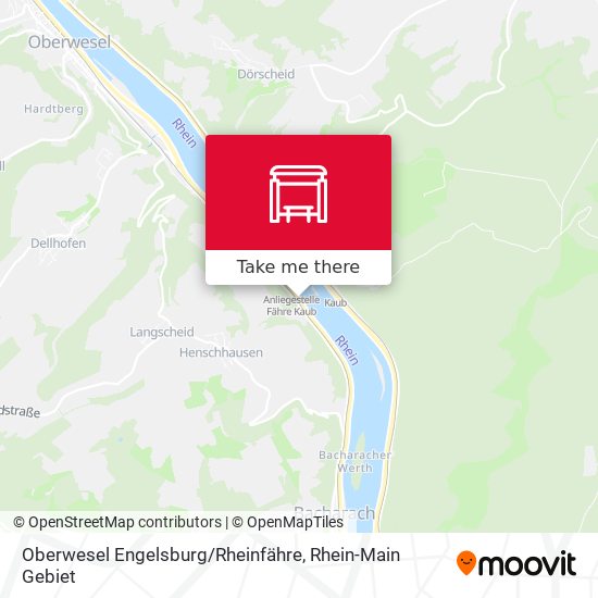 Oberwesel Engelsburg / Rheinfähre map