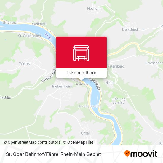 St. Goar Bahnhof/Fähre map