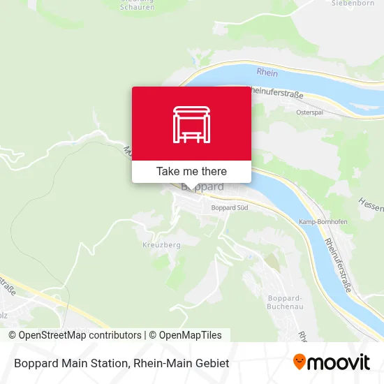 Boppard Hauptbahnhof map