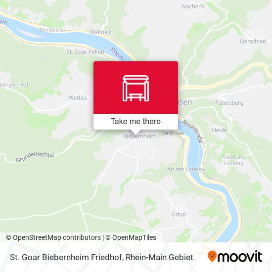 St. Goar Biebernheim Friedhof map