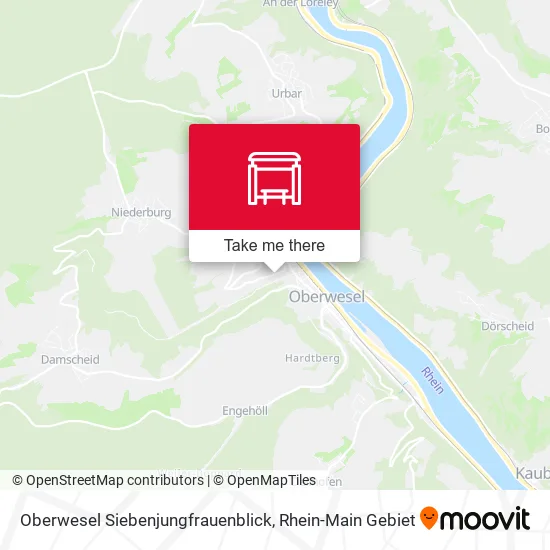 Карта Oberwesel Siebenjungfrauenblick