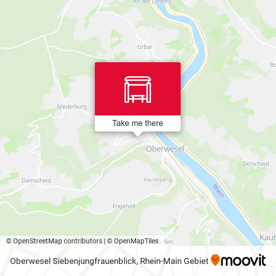 Карта Oberwesel Siebenjungfrauenblick