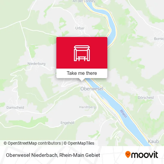 Карта Oberwesel Niederbach
