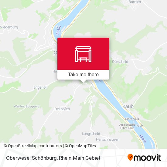 Oberwesel Schönburg map