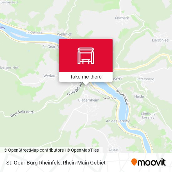 Карта St. Goar Burg Rheinfels
