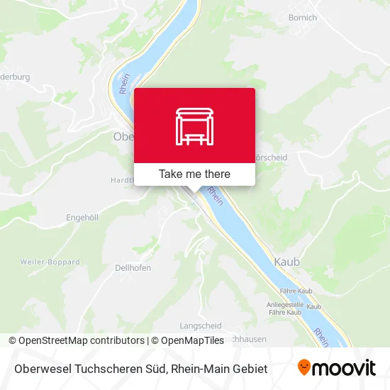 Карта Oberwesel Tuchscheren Süd