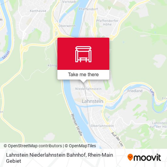 Lahnstein Niederlahnstein Bahnhof map