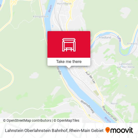 Lahnstein Oberlahnstein Bahnhof map