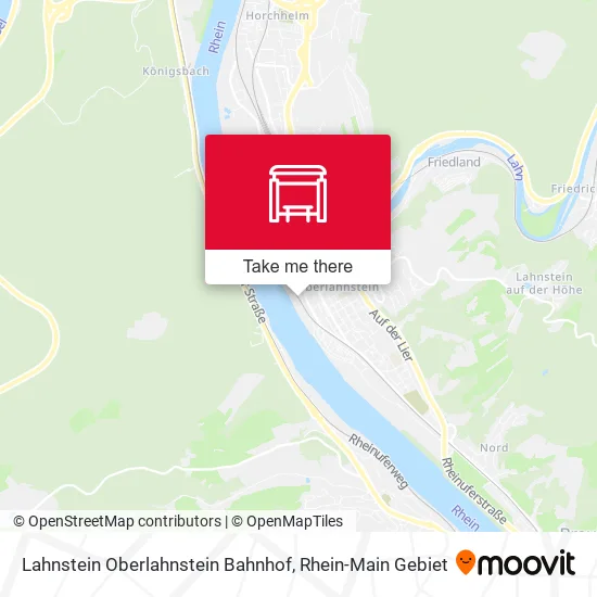 Карта Lahnstein Oberlahnstein Bahnhof