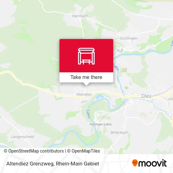 Карта Altendiez Grenzweg