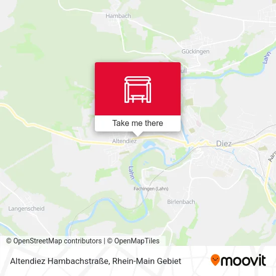 Карта Altendiez Hambachstraße