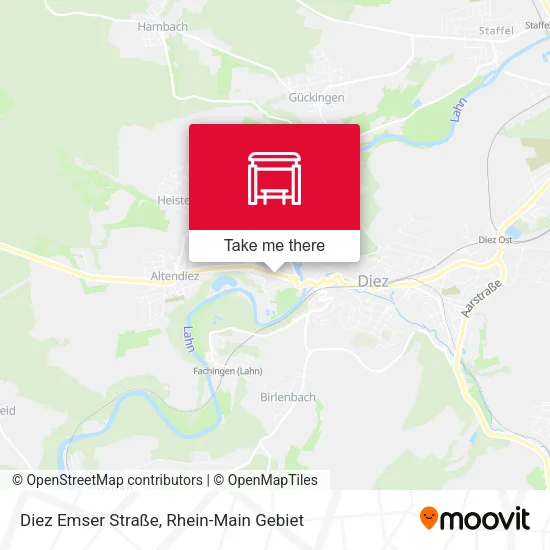 Карта Diez Emser Straße