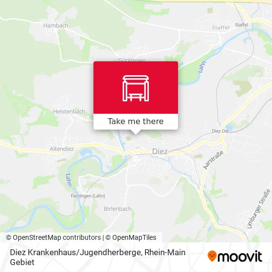 Карта Diez Krankenhaus / Jugendherberge