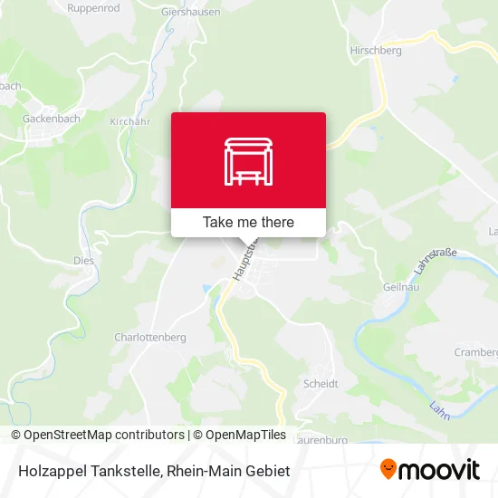 Карта Holzappel Tankstelle