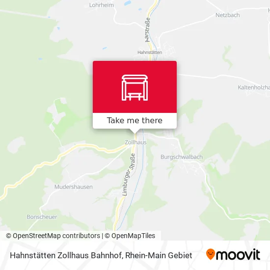 Карта Hahnstätten Zollhaus Bahnhof