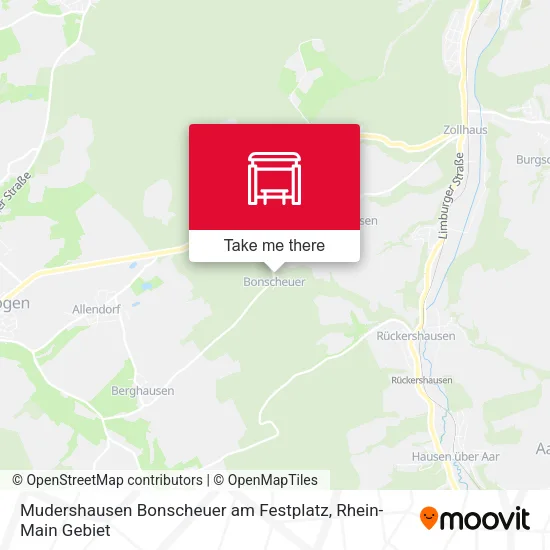 Карта Mudershausen Bonscheuer am Festplatz