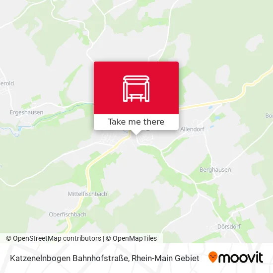 Карта Katzenelnbogen Bahnhofstraße