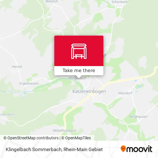 Карта Klingelbach Sommerbach