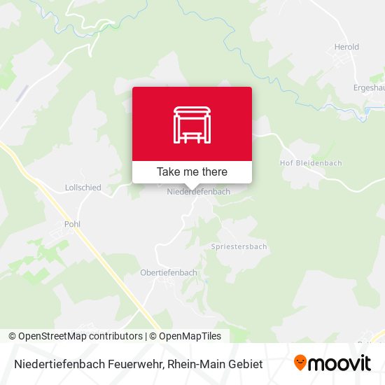 Niedertiefenbach Feuerwehr map