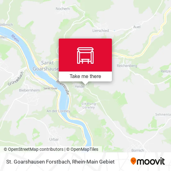 Карта St. Goarshausen Forstbach