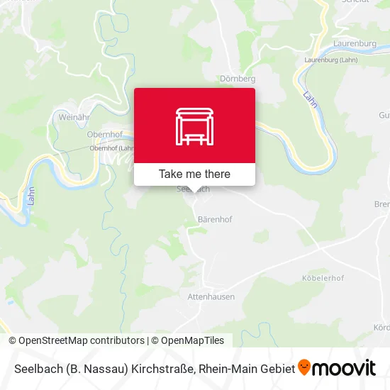 Карта Seelbach (B. Nassau) Kirchstraße