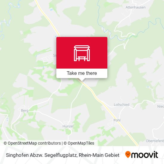 Singhofen Abzw. Segelflugplatz map
