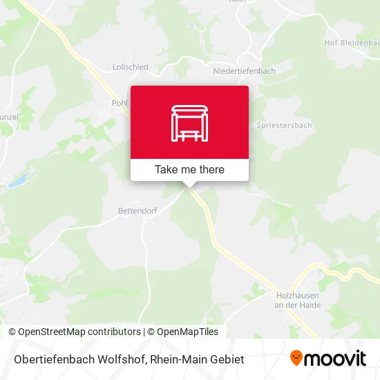 Карта Obertiefenbach Wolfshof