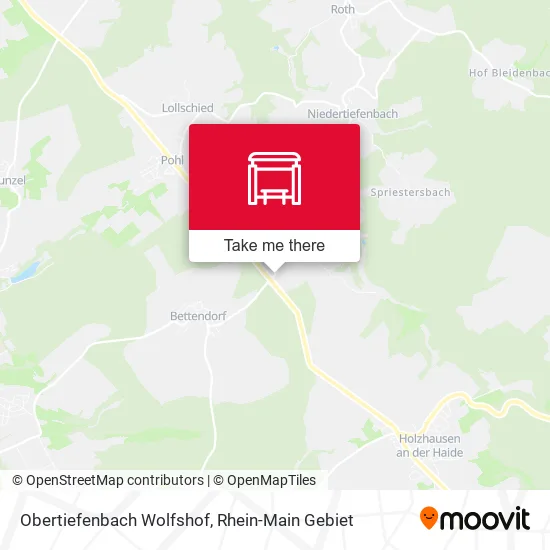 Карта Obertiefenbach Wolfshof