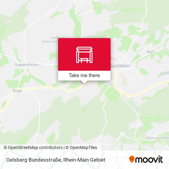 Oelsberg Bundesstraße map