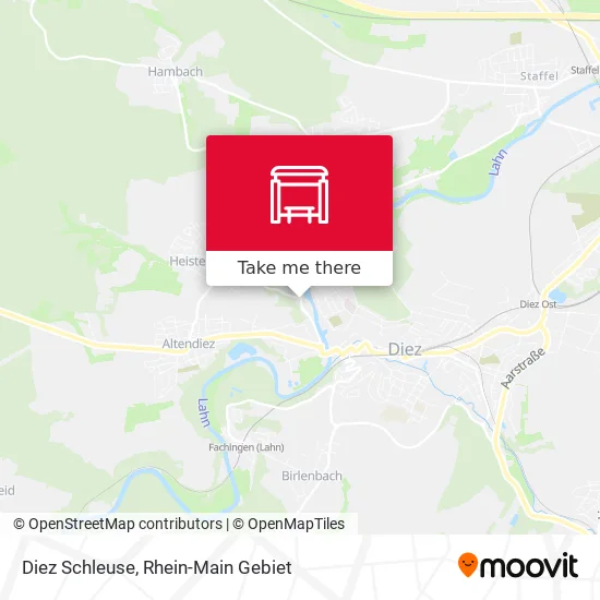 Diez Schleuse map