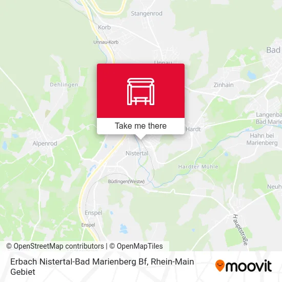 Карта Erbach Nistertal-Bad Marienberg Bf