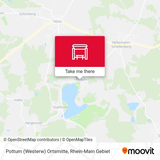 Карта Pottum (Westerw) Ortsmitte