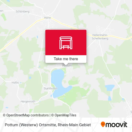 Карта Pottum (Westerw) Ortsmitte