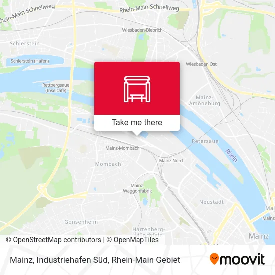 Карта Mainz, Industriehafen Süd